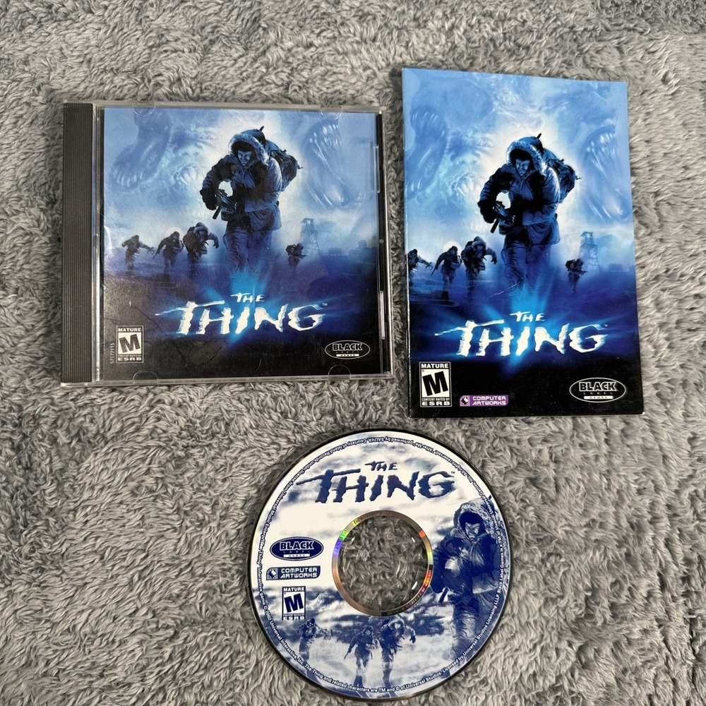 The Thing  (2002, PC CD-ROM Game)  With Original Manual & Game Disc & Case